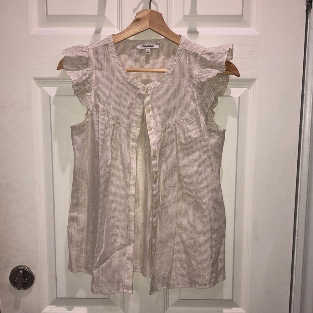 Madewell cotton stripe shirt